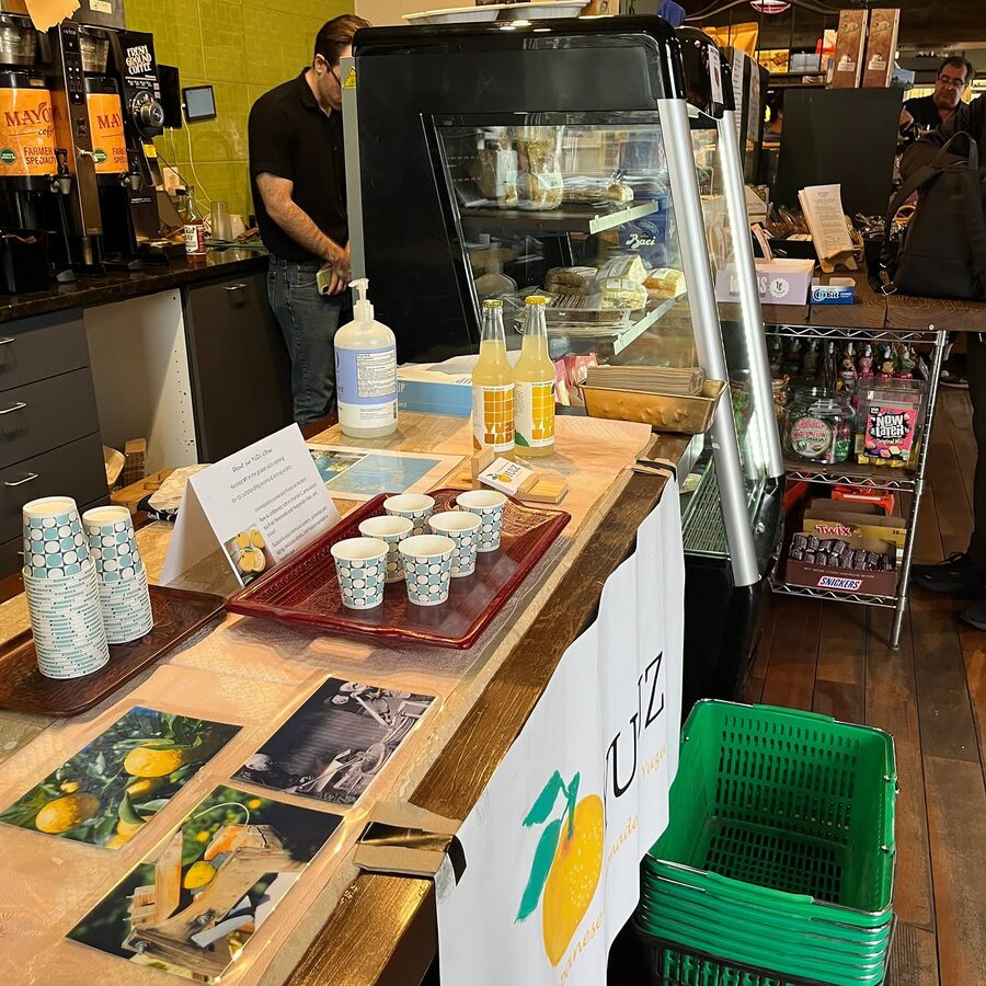 YUUZ tasting setup at Old City Market and Oven